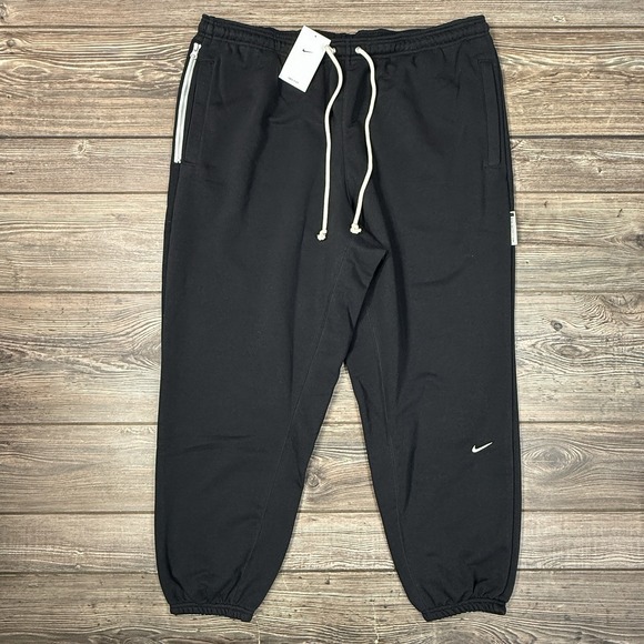 Nike Standard Issue Dri-Fit Mens XXL Black Jogger Pants Basketball FZ0224 NEW - Picture 2 of 9